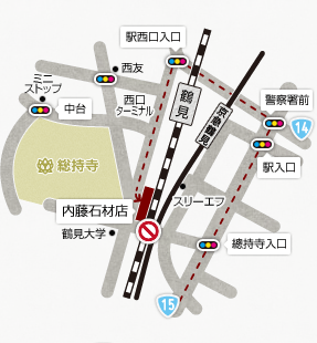内藤石材店地図